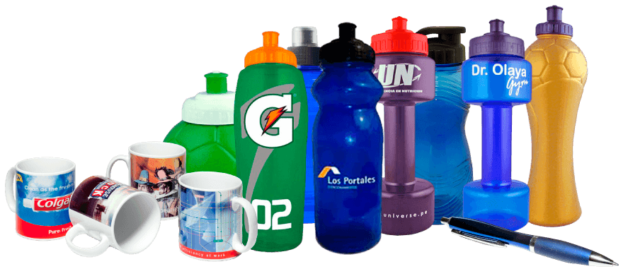 Productos plásticos personalizados con logos de clientes — Plasmare