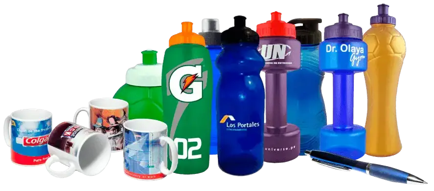 Productos plásticos personalizados con logos de clientes — Plasmare