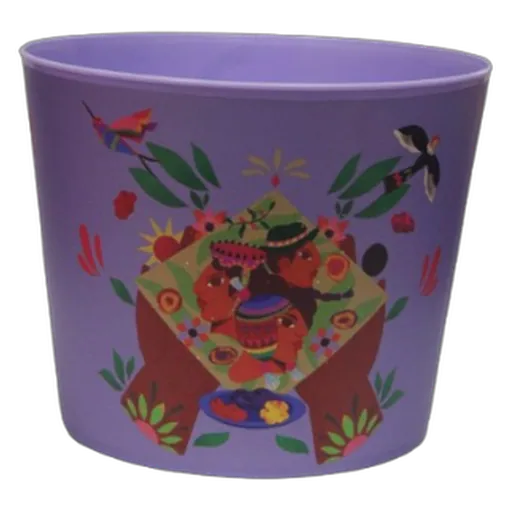 Balde para Popcorn Bajo 1.5 kg — festividades plástico personalizable | Plasmare