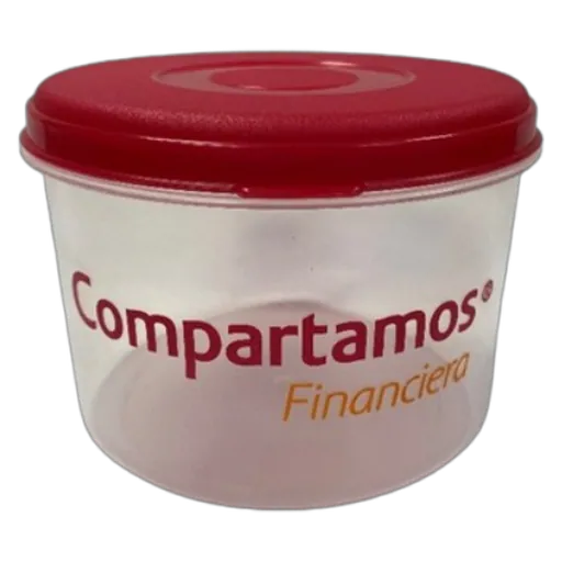 Taper Contenedor Circular Mediano 1 kg — tapers plástico personalizable | Plasmare