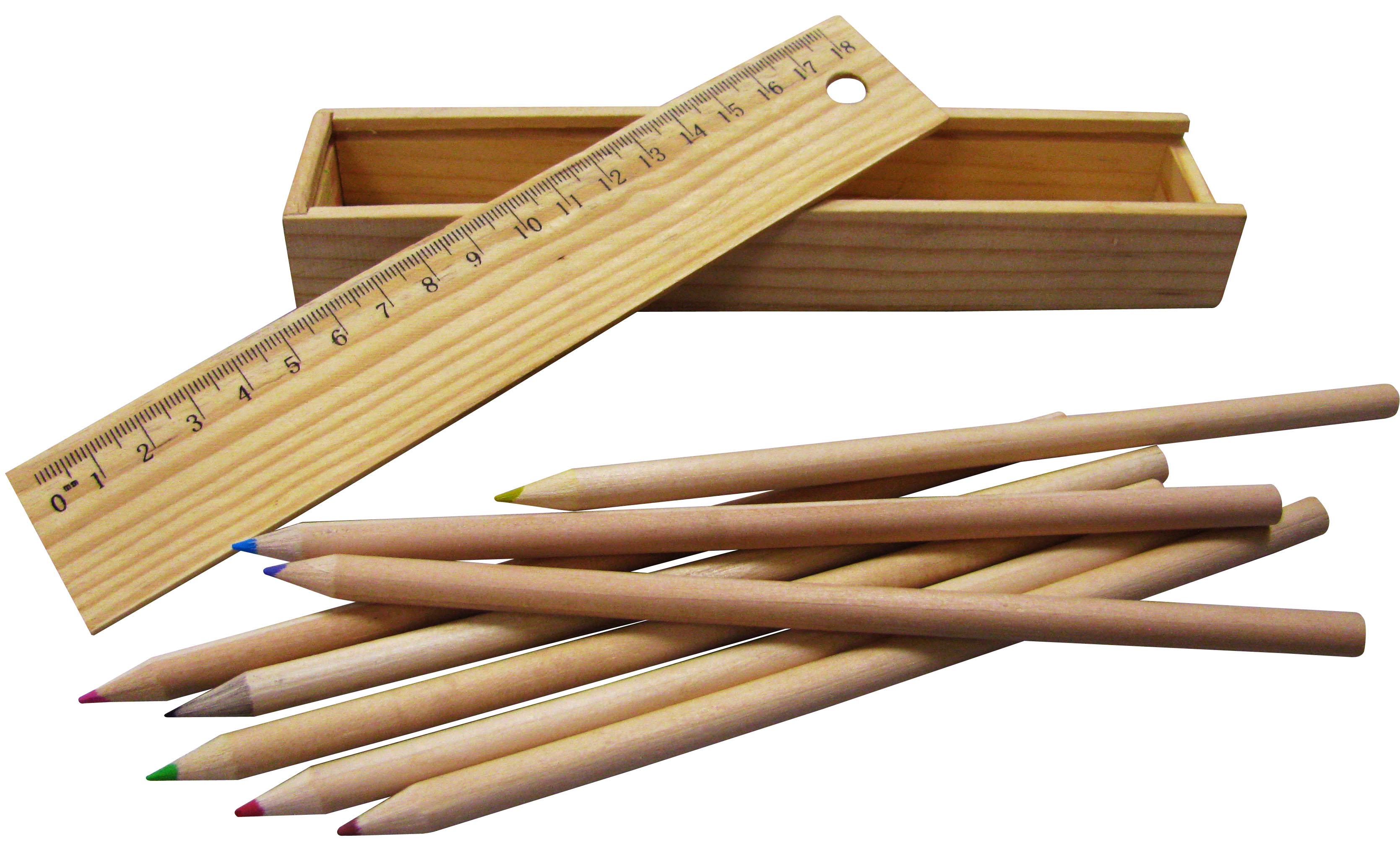 SET DE 8 COLORES CON REGLA - Artículos Escolares Plasmare
