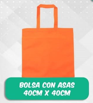 Bolsa Con Asas 40 X 40 - Bolsos Ecológicos Plasmare