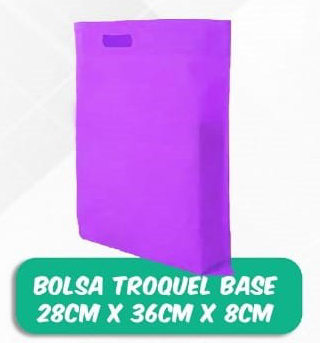 Bolsa Troquel Base 28 X 36X 8CM - Bolsos Ecológicos Plasmare