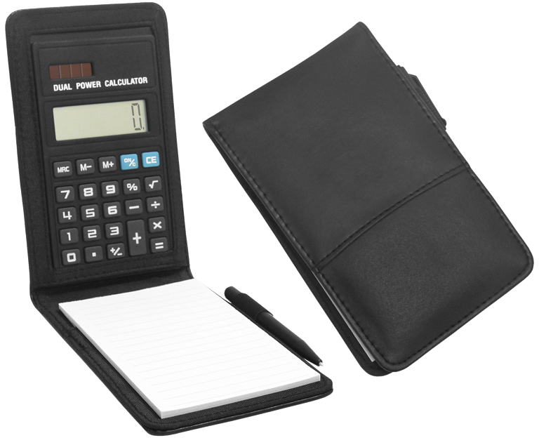 Calculadora Y Block En Estuche - Calculadoras Plasmare