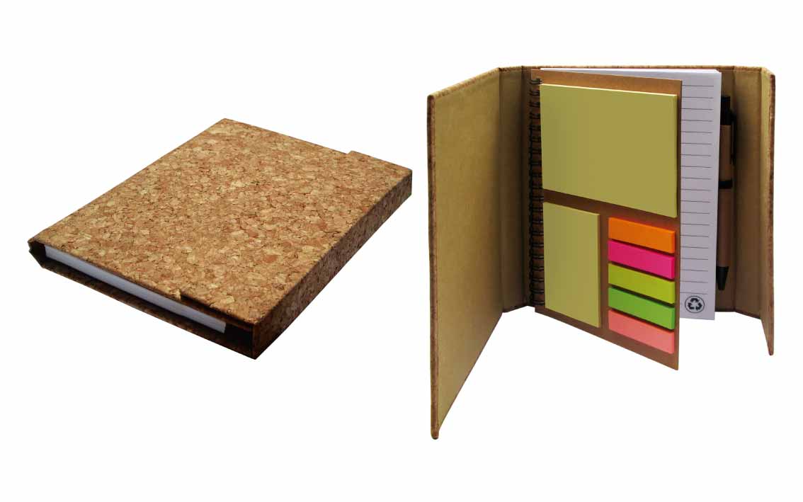 Libreta Con Post It Grande Y Chico Y - Libretas Ecológicas Plasmare