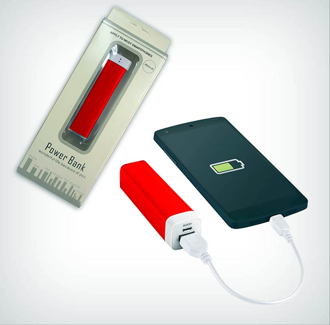 Power Bank 4 Rojo - Power Bank Plasmare