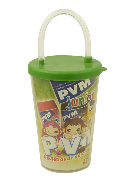 Vaso Encapsulado Con Tapa Y Ca A - Tomatodos Plasmare